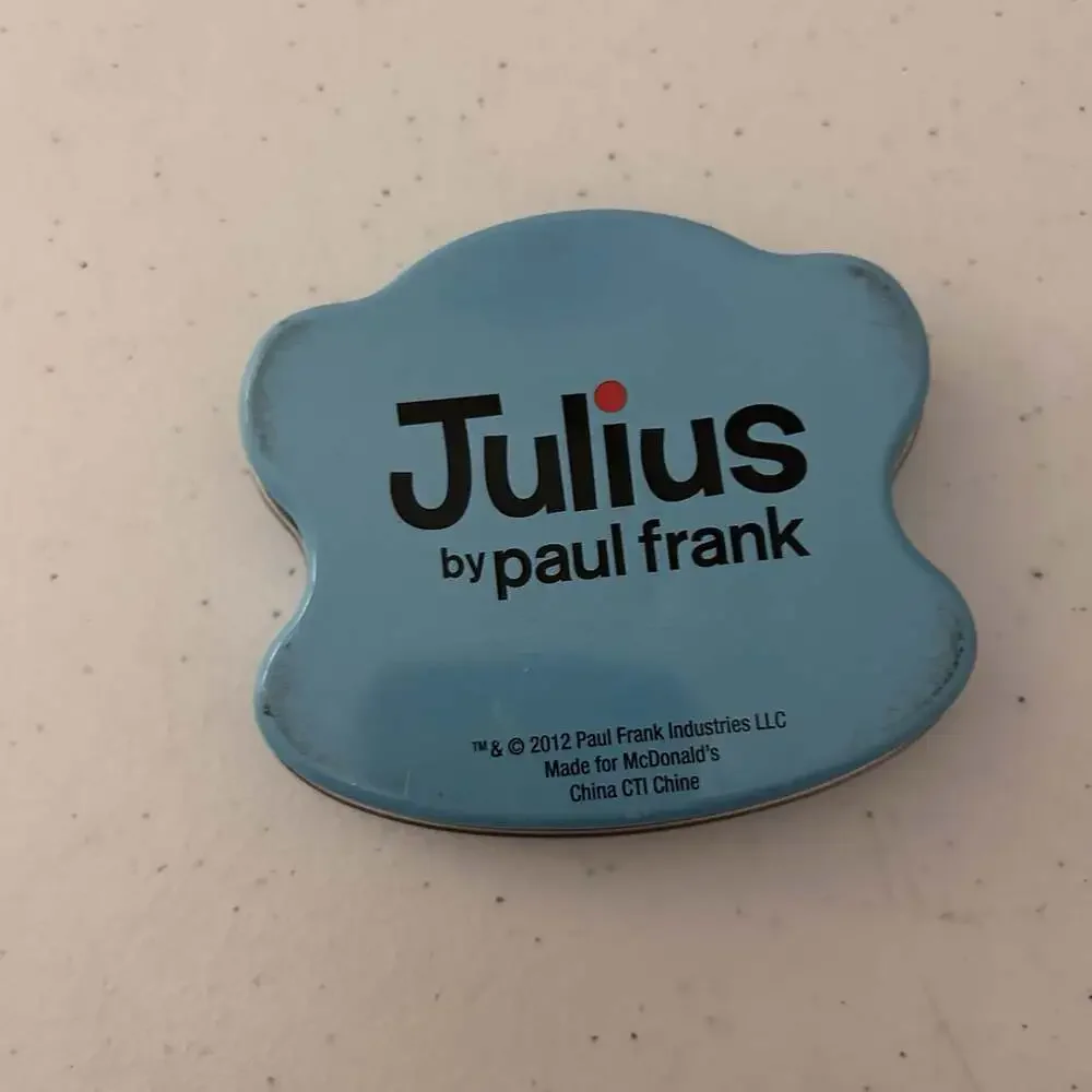 Julius the Monkey By Paul Frank Tin Promo w/paper & Colored Pencil 2012